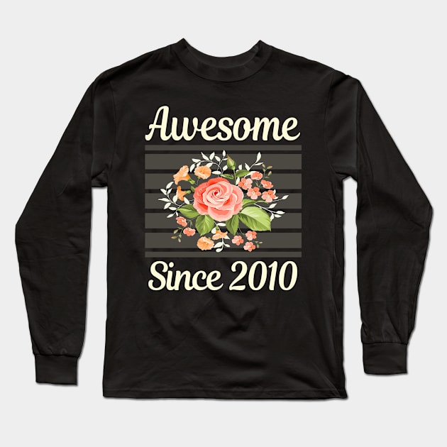 Pink Roses 2010 Long Sleeve T-Shirt by relativeshrimp